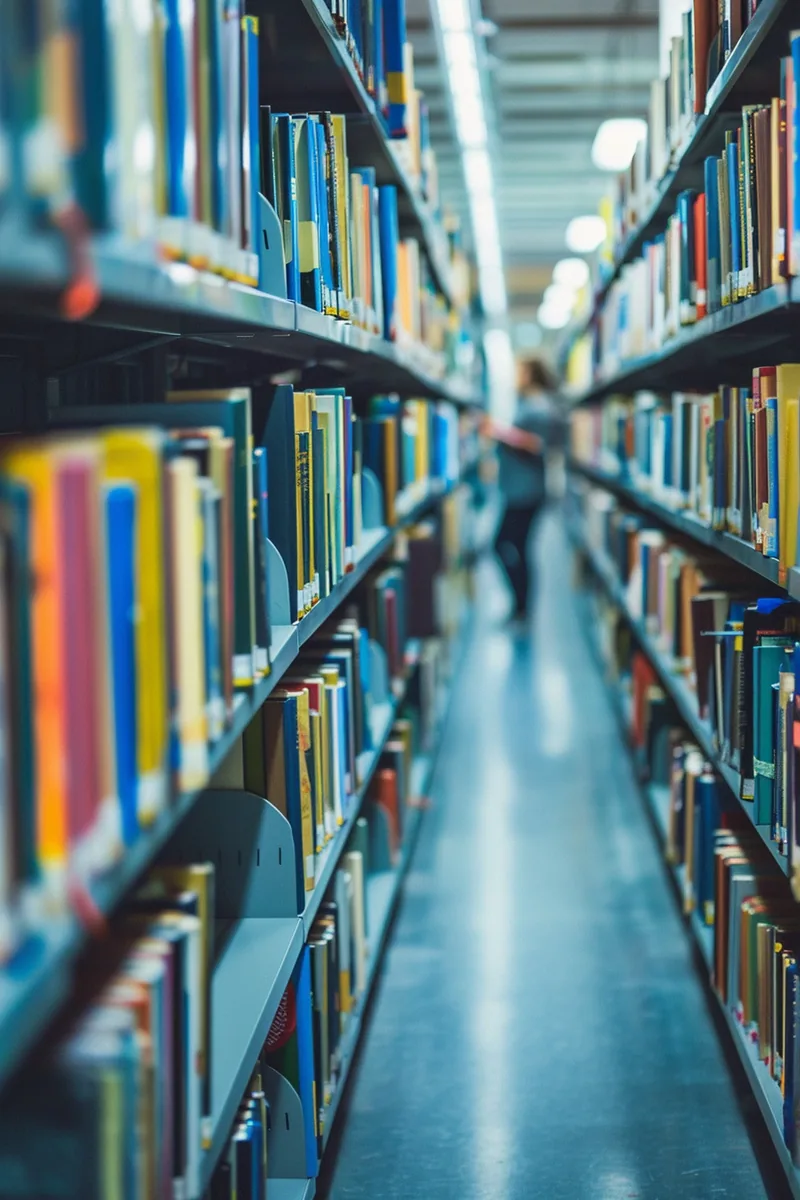 American librarian recommending resources to a visitor, the spirit of honest rapid finance guidance